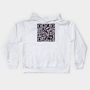 Purple Brick QR Kids Hoodie